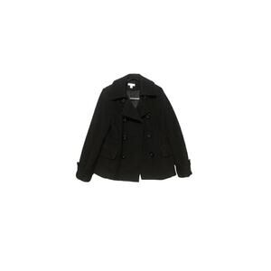 Charter Club Long Sleeve Button-Up Wool Pea Coat Jacket SZ 8